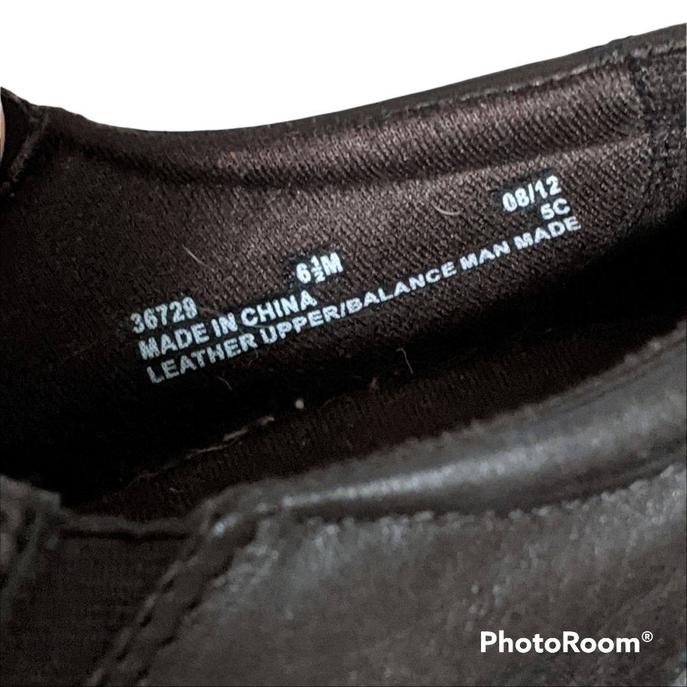 Clarks Black Leather Loafer 6.5 M Slipon Platform - Picture 9 of 12